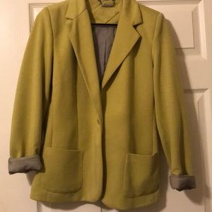 Yellow/Green boyfriend blazer